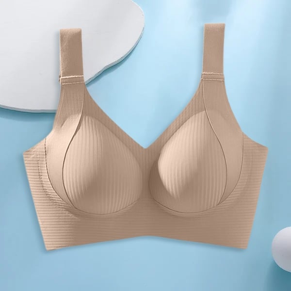 Women's Ribbed Push Up Adjustable Wireless Bra (Pack of 4)