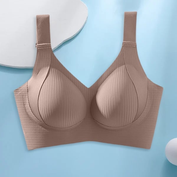 Women's Ribbed Push Up Adjustable Wireless Bra (Pack of 4)