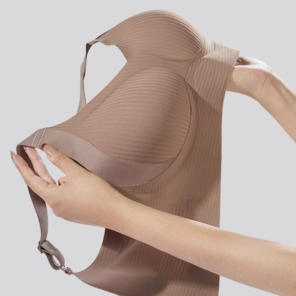 Women's Ribbed Push Up Adjustable Wireless Bra (Pack of 4)