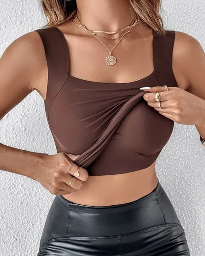 U Neck Shapewear Built-in Bra Tank(Pack of 3)