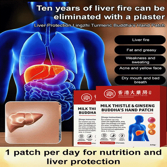 MILK THISTLE & GINSENG BUDDHA'S HAND LIVER REPAIR PATCH